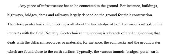 What is about Geotechnical Engineering