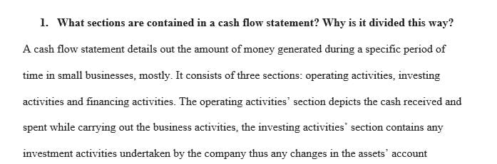 what-sections-are-contained-in-a-cash-flow-statement