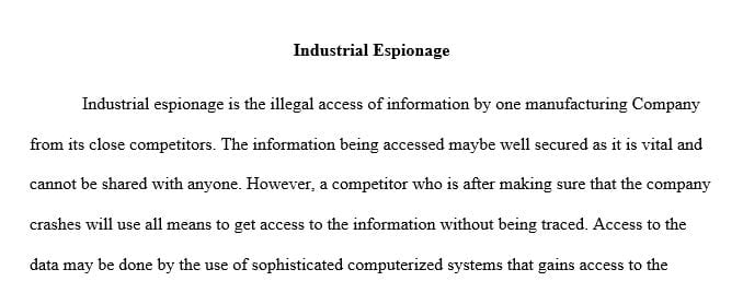 What steps should be taken to detect alleged industrial/cyber espionage