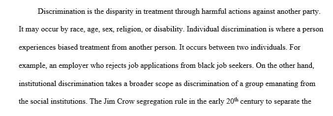 What's the difference between individual and institutional discrimination