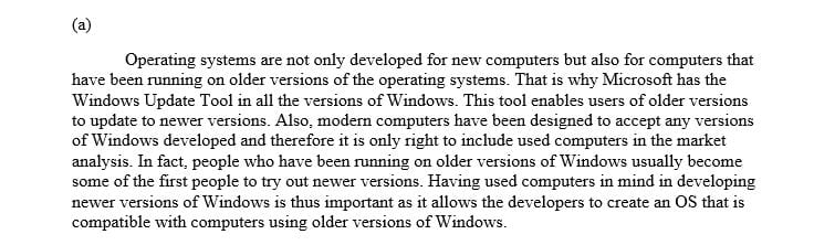 When determining the relevant market for operating systems