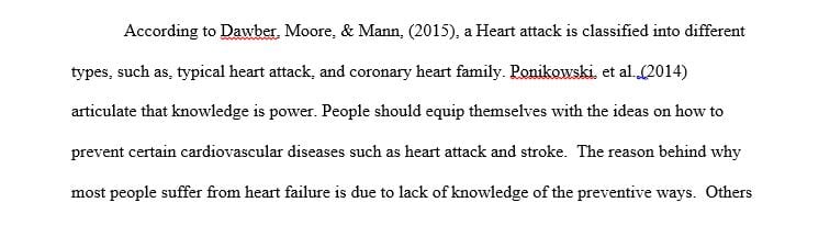 Write a report on the factors contributing to heart failure