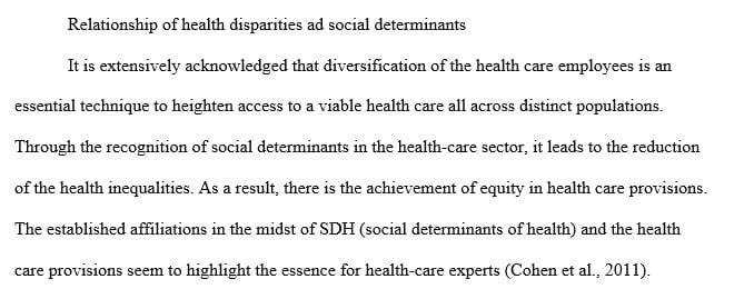health disparities essay