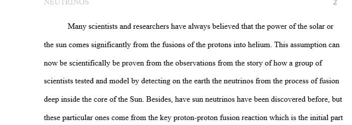 Write up a popular science article about solar neutrinos