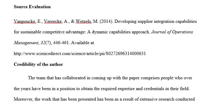 Analyze the strength of your sources and to practice citing two of your sources in the documentation style