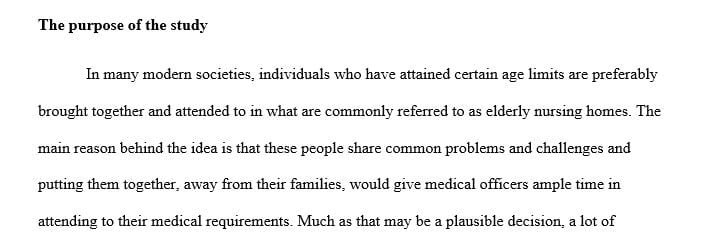 Chose 3 articles focused on elderly-nursing home and writ 2 pages for each articles