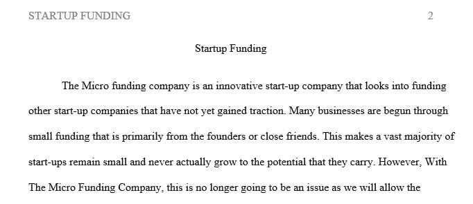 Describe what startup funds and working capital are