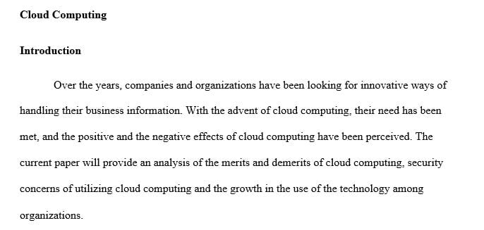 Discuss both the pros and cons associated with cloud computing.