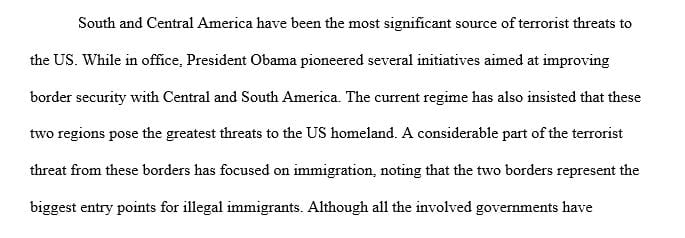 Evaluate the threat that may be posed to the U.S. from international terrorists