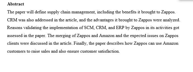 Explain CRM and why Zappos would benefit from the implementation of a CRM system.