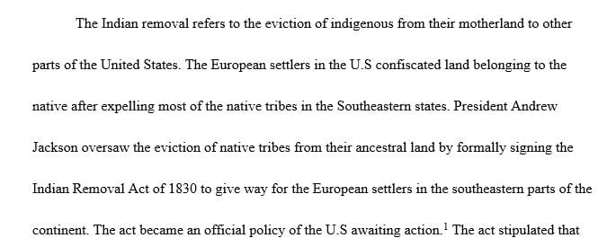 Explore the controversies associated with American Indian removal