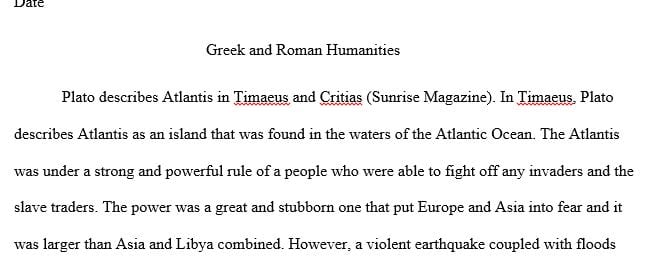 HUM 2220 Greek and Roman Humanities Online