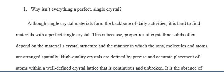 How are the properties of polycrystals different than single crystals