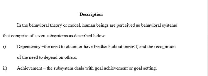How does the Johnson Behavioral System Model provide a guide for the nursing assessment