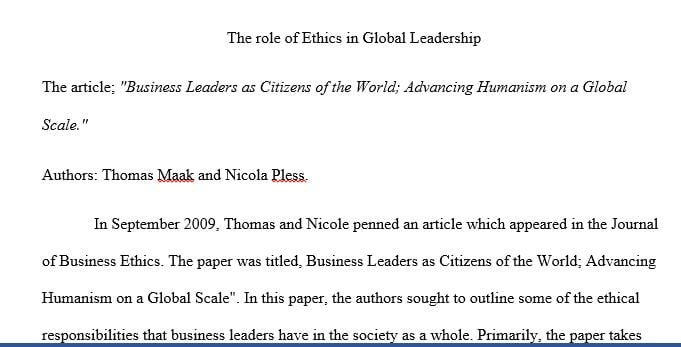 How does this article contribute to contemporary thinking about business ethics