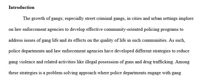Locate a community-oriented policing program or a sub program