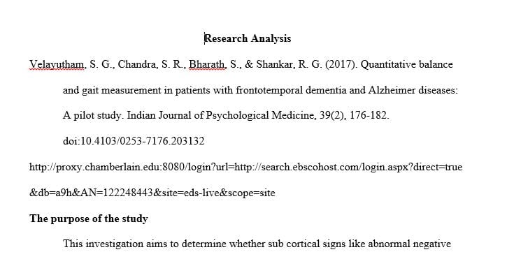 Quantitative balance and gait measurement in patients with frontotemporal dementia and Alzheimer diseases