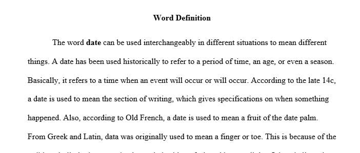 Select a term commonly used but with different possible definitions