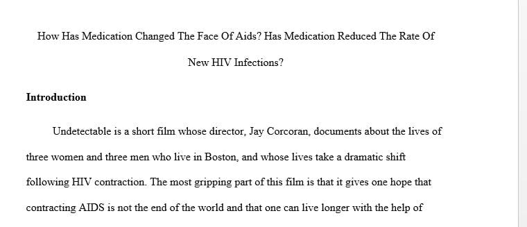 Watch Film: Undetectable: The New Face of AIDS.