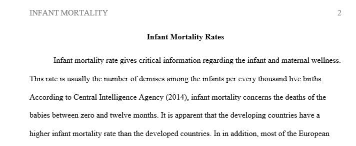 The U.S. has higher infant mortality rates than other developed nations