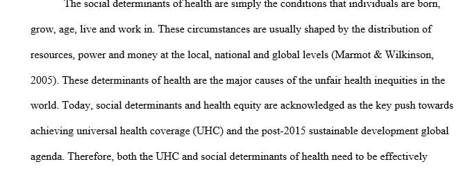 What are social determinants of health? How do social determinants of health