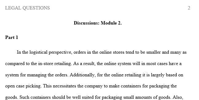 What are some of the differences between online and in-store retailing