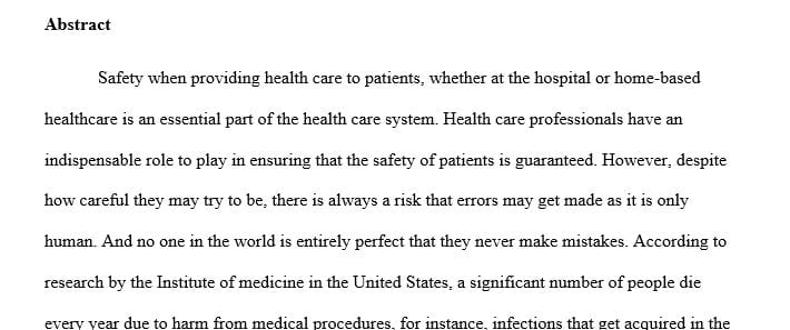 What are the findings that are related to improved safety in healthcare