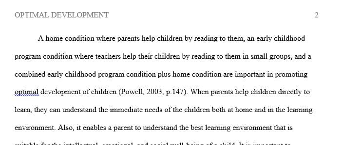 What conditions and practices promote child care programs that support families