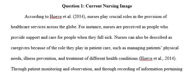 What do you think about the current image of nursing