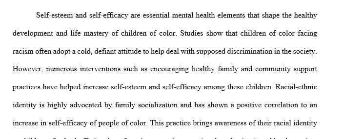 What healthy family and community support conditions are associated with increased self-efficacy