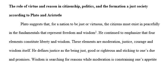 What is the political significance of "reason" for the meaning of virtue for Plato and Aristotle