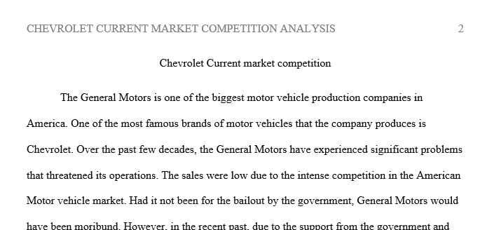 Write a minimum of a 1500-word analysis of the current market conditions facing your product