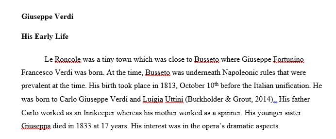 Write a paper about this Guy ( Giuseppe Verdi)