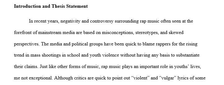 Writing an essay about rap is important to me.