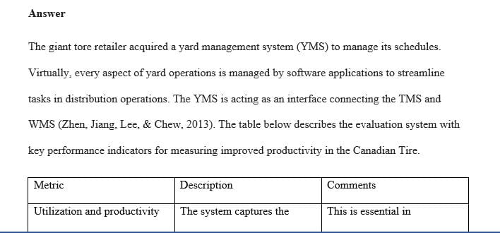 You have been asked to develop an evaluation system to measure operational productivity improvement