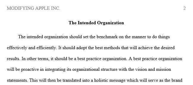Your task is to analyze a real-life organization. You will need to obtain information