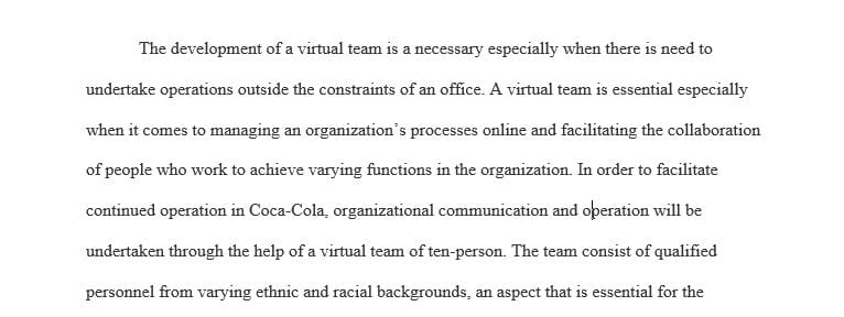 Analyze four to six potential problems that virtual teams typically face. 