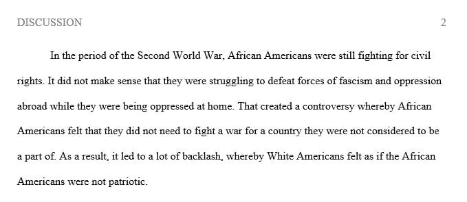 During World War II, many commentators noted that the United States seemed to be fighting a war against tyranny and racial hatred abroad