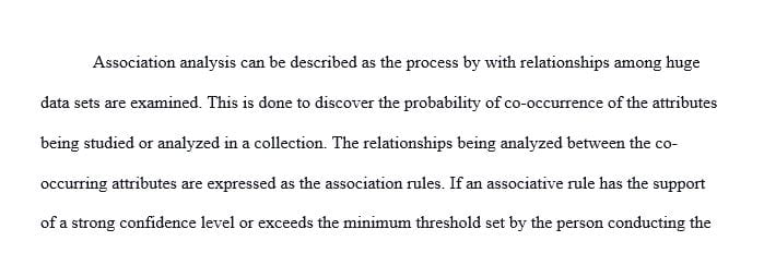 Essay on Association Analysis: Concepts and Algorithms