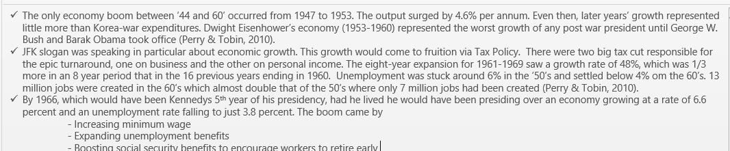 Examine the fiscal policies in place at the start of your specific time period in relation to their effects on macroeconomic issues