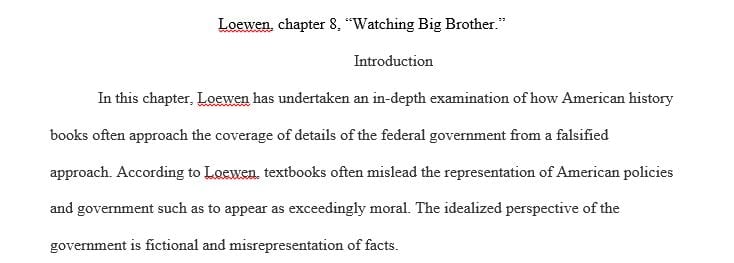 Explain the two approaches that Loewen says guide college courses and textbooks when analyzing U.S. actions overseas.