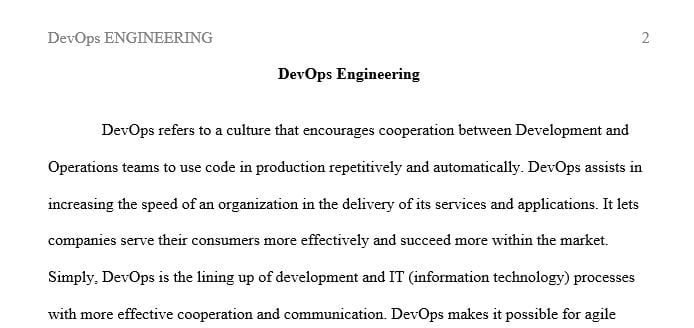 How the knowledge have been applied in a practical manner for DevOps Engineer in there work environment.