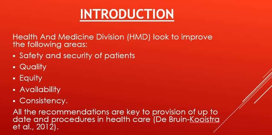 How your organization is transforming based on Health and Medicine Division (HMD) recommendations in high-profile reports.