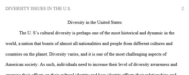 Identify challenging cultural diversity issues examine the main causes and effects of the issues 