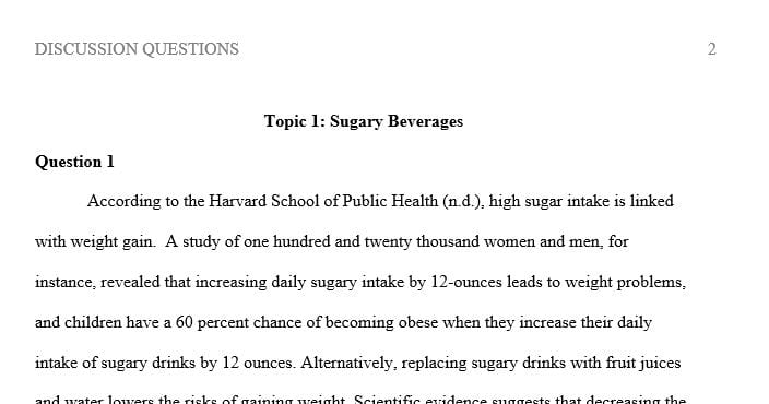 What is the relationship between weight gain and sugar