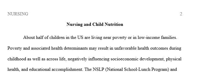 What is your opinion about the changes that the USDA has made to the federal school nutrition programs in schools over the past few years