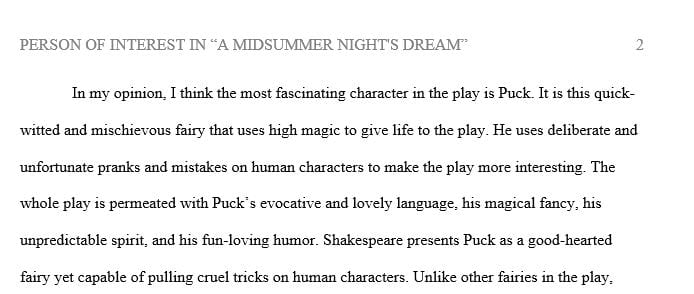 What single character in the play do you feel to be the most intriguing and compelling for audiences