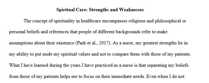 When it comes to facilitating spiritual care for patients with worldviews different from your own, what are your strengths and weaknesses