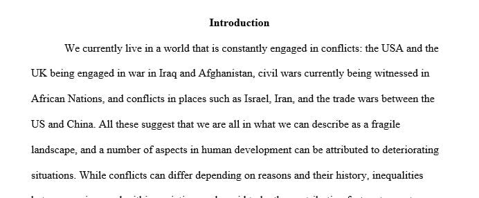 Write a 6-7 page paper outlining one of the main theories of international relations