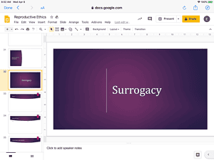 Define the topic you are discussing- Surrogacy